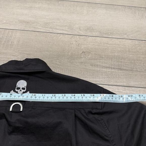 Mastermind Japan Evermore Skull Shirt Black Size M Long Sleeve OG Grunge Rare - Picture 12 of 12